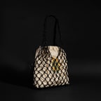 KEDV Mimozalı Deri Örgü Çanta