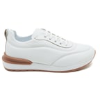 Keenan Beyaz Kadın Deri Spor Ayakkabı