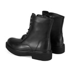 Kenia Siyah Kadın Fermuarlı Deri Bot