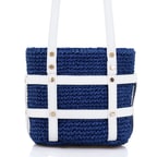 Kenyon Lacivert Kadın Hasır Omuz Çantası