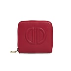 Kırmızı D Logolu Kadın Deri Cüzdan