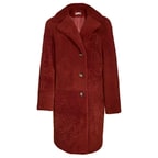 Kırmızı Daria Kadın Kürk Pardösü