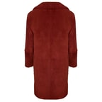 Kırmızı Daria Kadın Kürk Pardösü