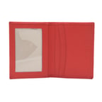 Kırmızı Kadın Deri Kartlık