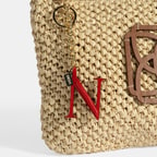 Kırmızı N Harfi Deri Anahtarlık