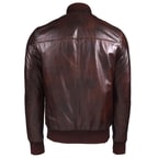 Kırmızı Rufio Erkek Deri Mont