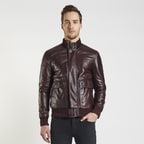 Kırmızı Rufio Erkek Deri Mont