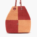 Kort Turuncu Kadın Hasır Omuz Çantası