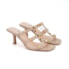 Kristen Bej Kadın Topuklu Deri Terlik