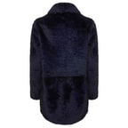 Lacivert Clara Kadın Kürk Kaban