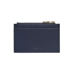 Lacivert Fermuarlı Deri Kartlık