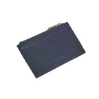 Lacivert Fermuarlı Deri Kartlık