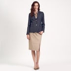 Lacivert Klasik Kadın Ceket