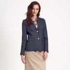 Lacivert Klasik Kadın Ceket