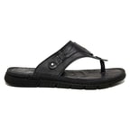 Lacivert Volante Erkek Deri Terlik