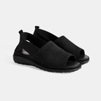 Laney Siyah Kadın Nubuk DesaComfort Deri Sandalet