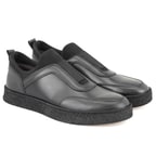 Larz Siyah Erkek Deri Günlük Ayakkabı