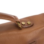 Leonel Kahve Vintage Deri Evrak Çantası