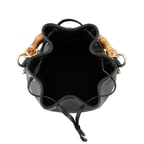 Lexy Siyah Kadın Bambu Askılı Deri Omuz Çantası