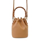 Lexy Taba Kadın Bambu Askılı Deri Omuz Çantası