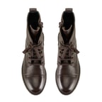 Lias Kahve Kadın Fermuarlı Deri Bot