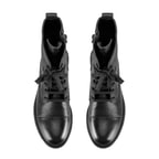 Lias Siyah Kadın Fermuarlı Deri Bot