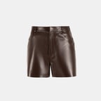 Limited Edition Kadın Kahve Deri Şort