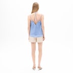 Limited Edition Kadın Krem Deri Şort Etek