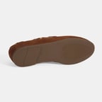 Limited Edition Kadın Taba Bağcık Detaylı Süet Loafer