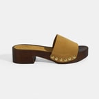 Limited Edition Kadın Taba Süet Topuklu Terlik