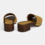 Limited Edition Kadın Taba Süet Topuklu Terlik