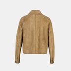 Limited Edition Kadın Vizon Süet Kısa Ceket