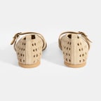 Limited Edition Kamitre Bej Kadın Süet Mary Jane Babet