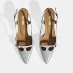 Limited Edition Mavi Kadın Rugan Topuklu Ayakkabı