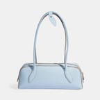 Limited Edition Mavi Kadın Yaprak Detaylı Deri Omuz Çantası