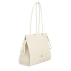 Linda Beyaz Kadın Deri Omuz Askılı Çanta