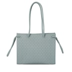 Linda Gri Kadın Deri Omuz Askılı Çanta