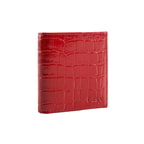 Linoa Kırmızı Kadın Kroko Baskılı Deri Cüzdan