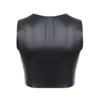 Lissandra Siyah Kadın Deri Büstiyer
