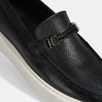 Liverty Siyah Erkek Deri Tokalı Loafer