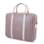 Lizana Bej Kadın Monogram Evrak Çantası