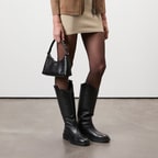 Loar Siyah Kadın Deri Çizme