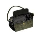 Lora Kadın Yılan Baskılı Deri Gece Çantası