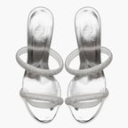 Loui Gümüş Kadın Taşlı Abiye Terlik