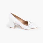 Luca Grossi Beyaz Kadın Topuklu Loafer