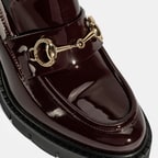 Luca Grossi Kadın Bordo Toka Detaylı Topuklu Rugan Loafer