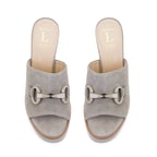 Luca Grossi Kadın Gri Topuklu Terlik