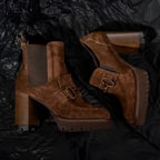 Luca Grossi Kadın Kahve Süet Topuklu Bot