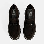 Luca Grossi Kadın Kahve Toka Detaylı Dolgu Topuklu Süet Loafer