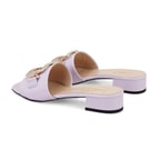 Luca Grossi Kadın Mor Topuklu Terlik